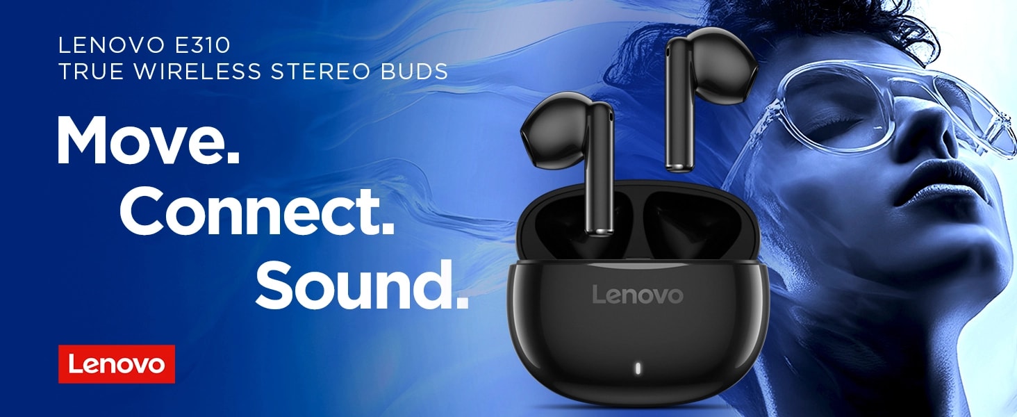 Lenovo E310 True Wireless Stereo Earbuds (Black) GXD1Q65146
