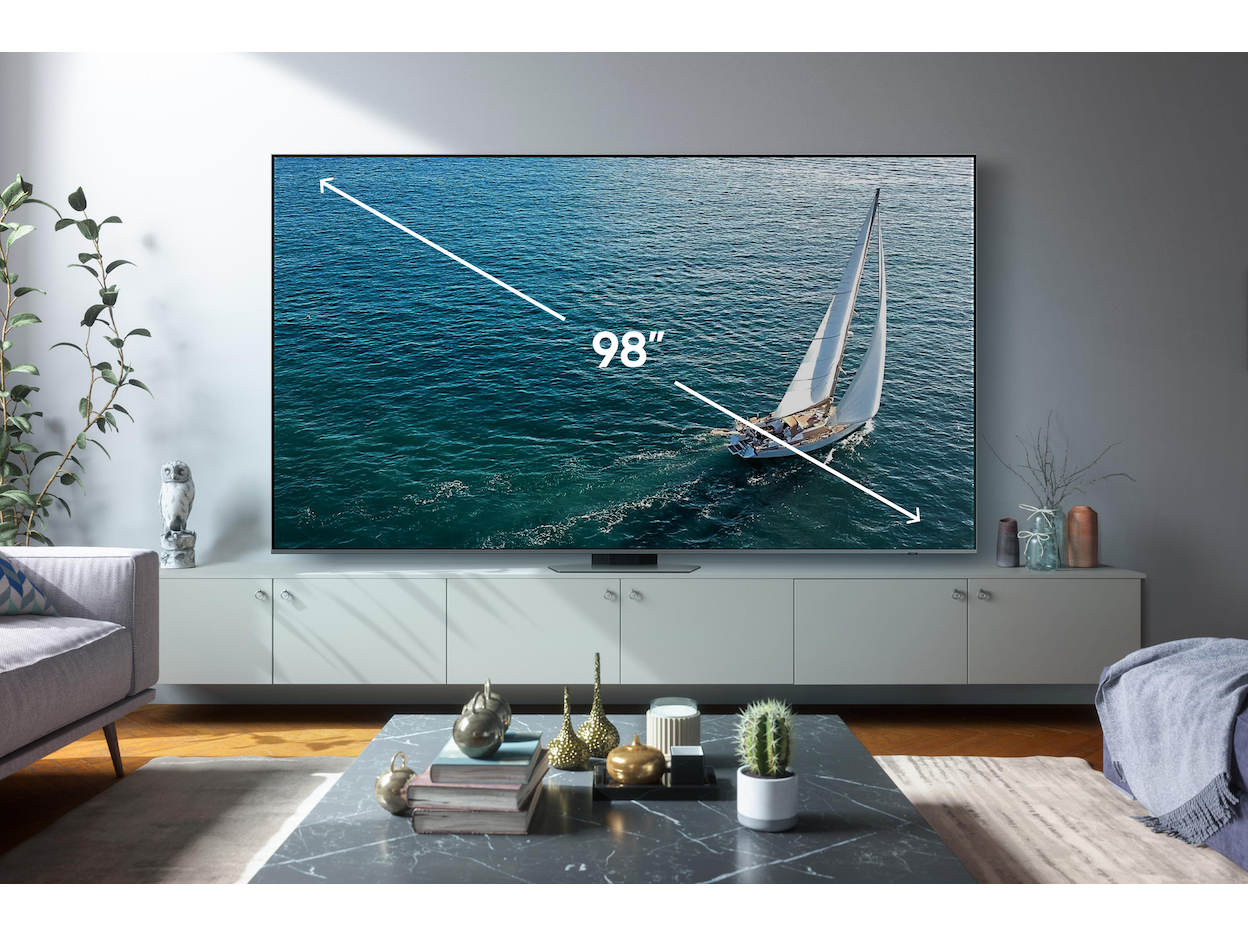 SAMSUNG TELEVISION 98" QLED 4K SMART TQ98Q80CATXXC