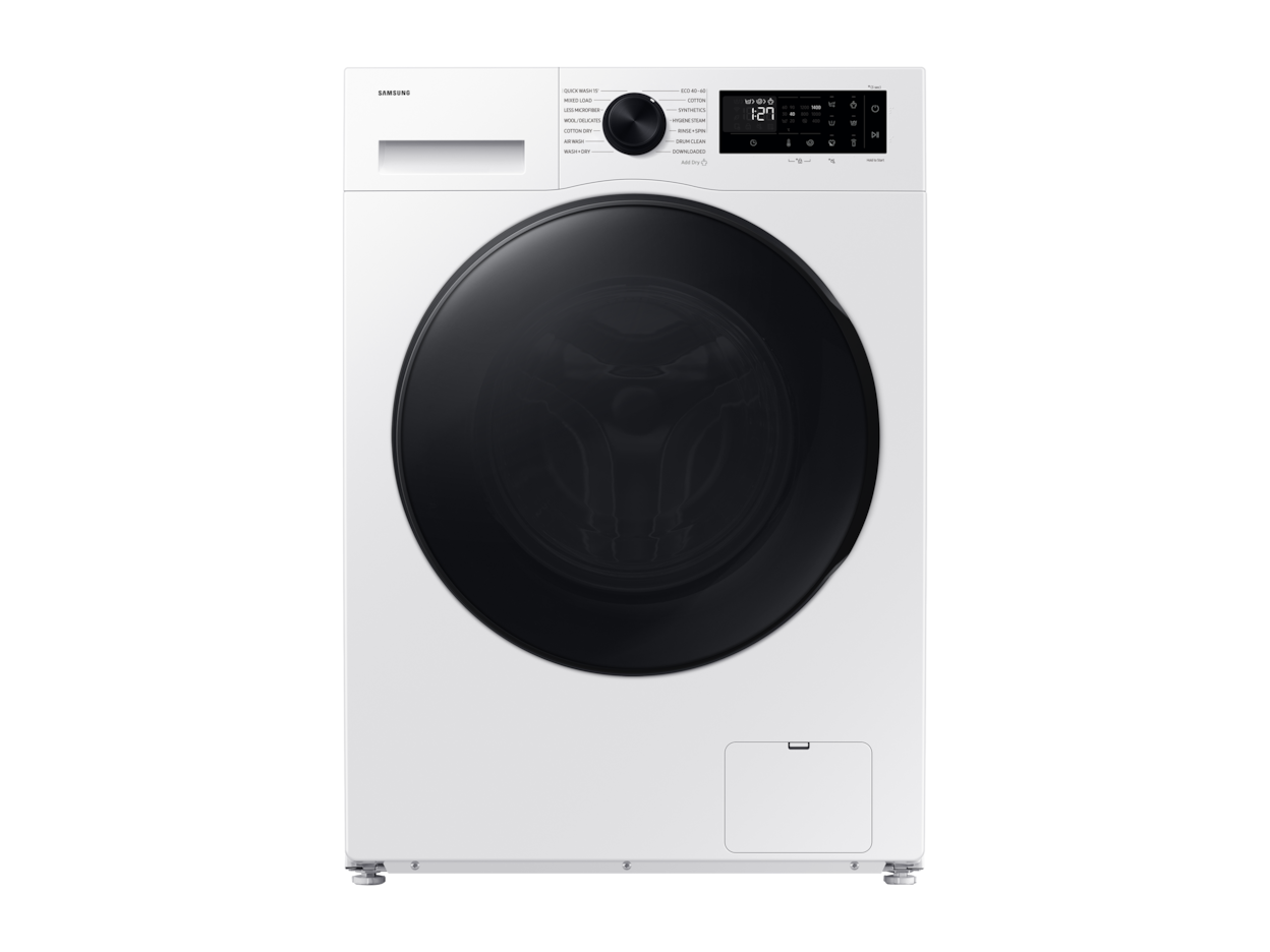 SAMSUNG WASHER DRYER FRONT LOADING 11KG/6KG ECOBUBBLE WHITE WD11DG5B15BEEF