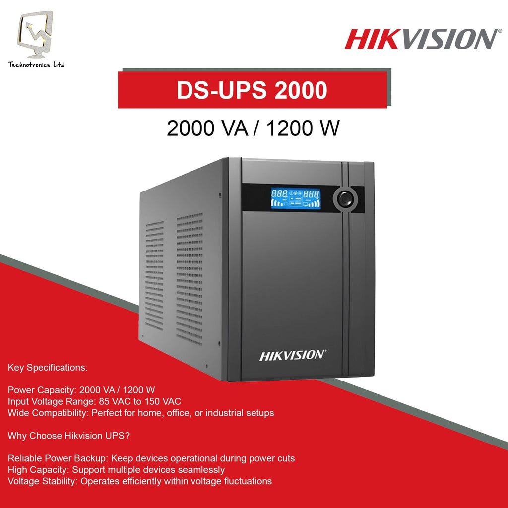 Hikvision UPS 2000VA/1200W DS-UPS2000 DS-UPS2000