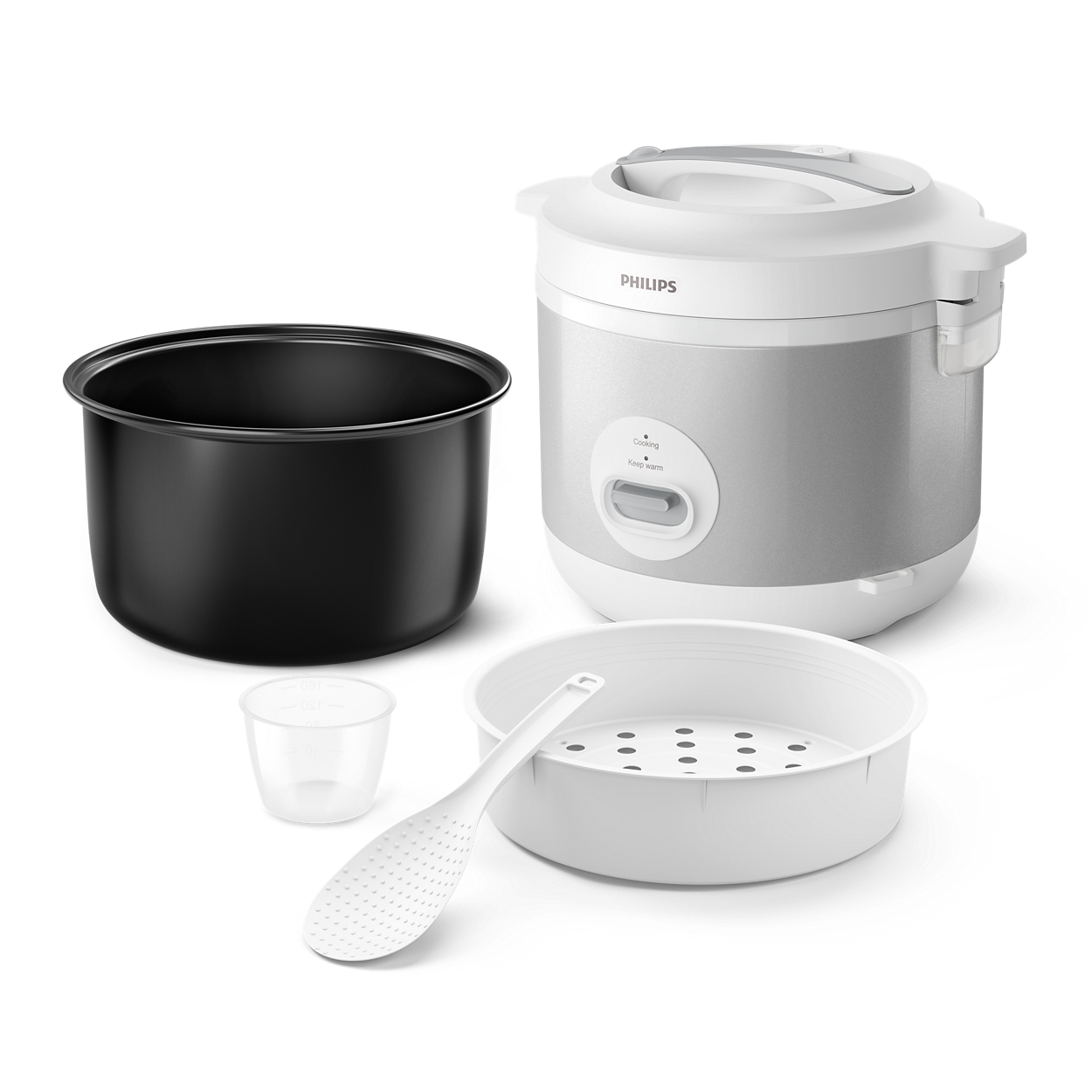 PHILIPS RICE COOKER JAR 1.8L SILVER HD3008