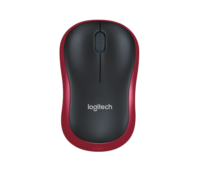 Logitech M185 Wireless Mouse - Red